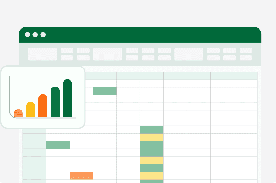 ตารางคำนวณต้นทุนใน Excel ที่ยุ่งเหยิง
